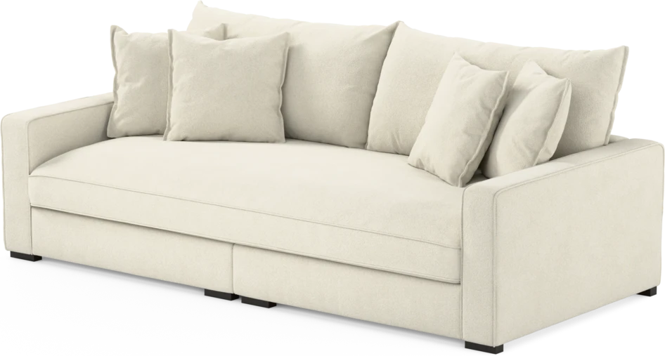 Rossi - 3-sits soffa, hel dyna - Vit