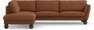 Madison - 3-sits soffa med divan vänster - Röd