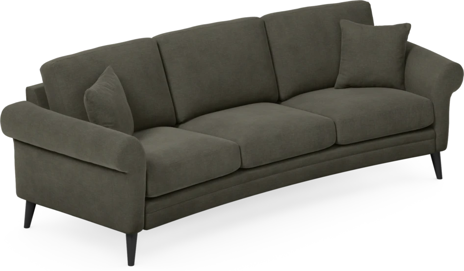 Eden - 3-sits soffa svängd - Grå