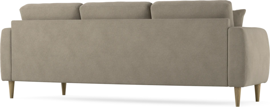 Eden - 3-sits soffa svängd - Beige