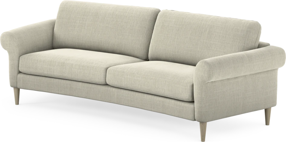 Bridge - 3-sits soffa svängd - Beige