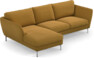 Madison Lux - 2-sits soffa med schäslong vänster - Gul