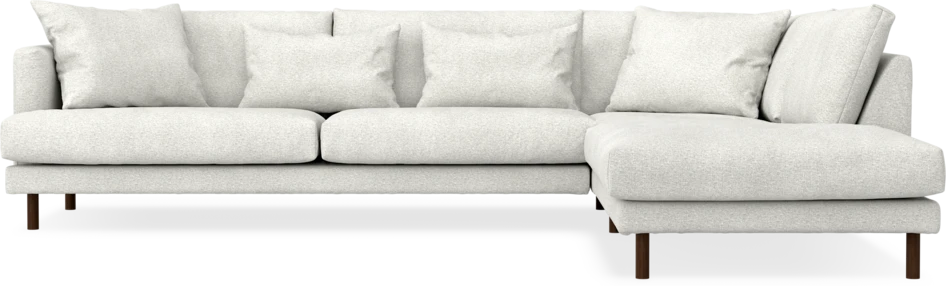 Harper - 3-sits soffa med divan höger - Vit