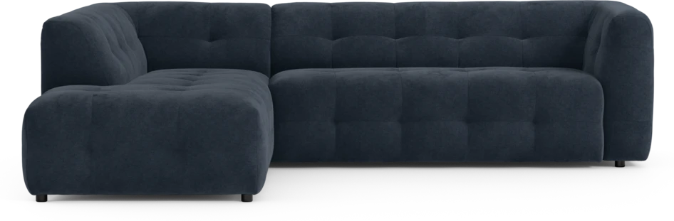 Bella - 3-sits soffa med divan vänster - Blå