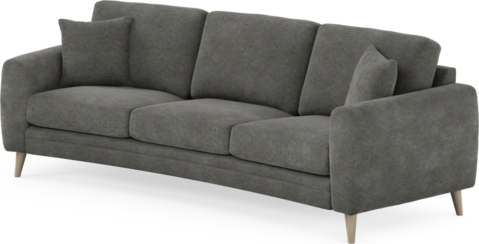 Eden - 3-sits soffa svängd - Grå