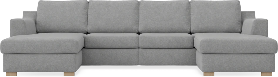 Friday - 2-sits soffa med två schäslonger - Grå