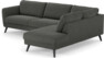 Bridge - 3-sits soffa med divan höger - Grå