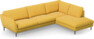 Madison Lux - 3-sits soffa med divan höger - Gul