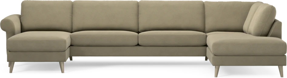 Bridge - 3-sits soffa med schäslong vänster och divan höger - Beige