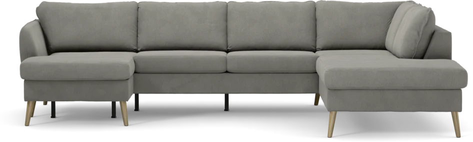 County - 3-sits soffa med schäslong vänster och divan höger - Grå