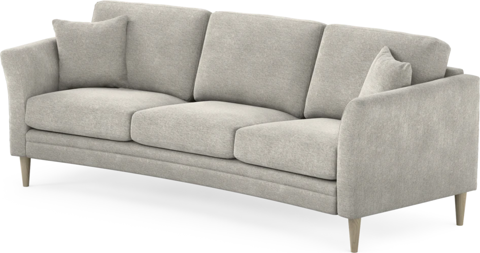 Eden - 3-sits soffa svängd - Grå