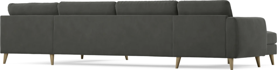 Bridge - 3-sits soffa med schäslong vänster och divan höger - Grå