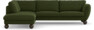 Madison - 3-sits soffa med divan vänster - Grön