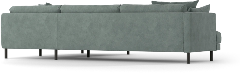 Harper - 3-sits soffa med divan höger - Blå