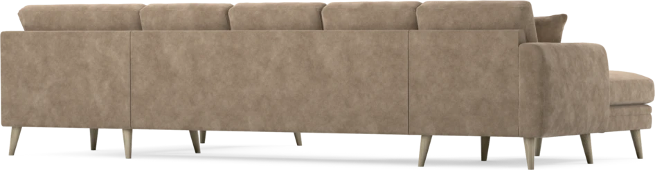 Eden - 3-sits soffa med schäslong vänster och divan höger - Beige