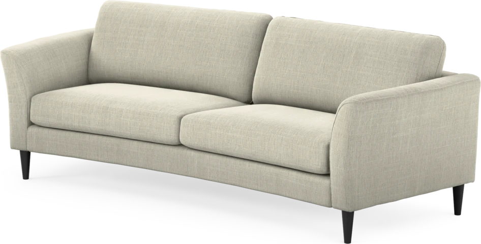 Bridge - 3-sits soffa svängd - Beige