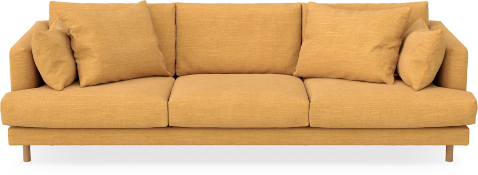Harper - 4-sits soffa - Gul