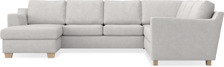 Friday - Hörnsoffa, 3+2-sits med schäslong vänster - Grå