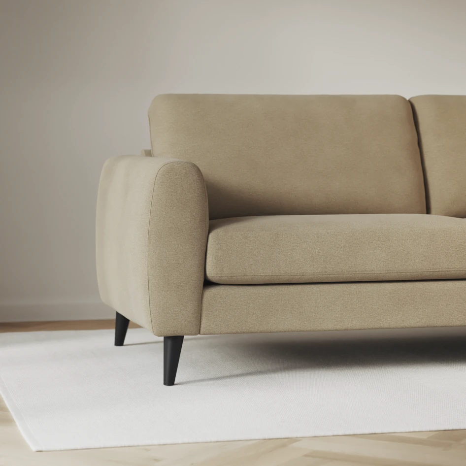 Bridge - Hörnsoffa, 2+3-sits med schäslong höger - Beige