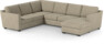 Friday - Hörnsoffa, 2+3-sits med schäslong höger - Beige