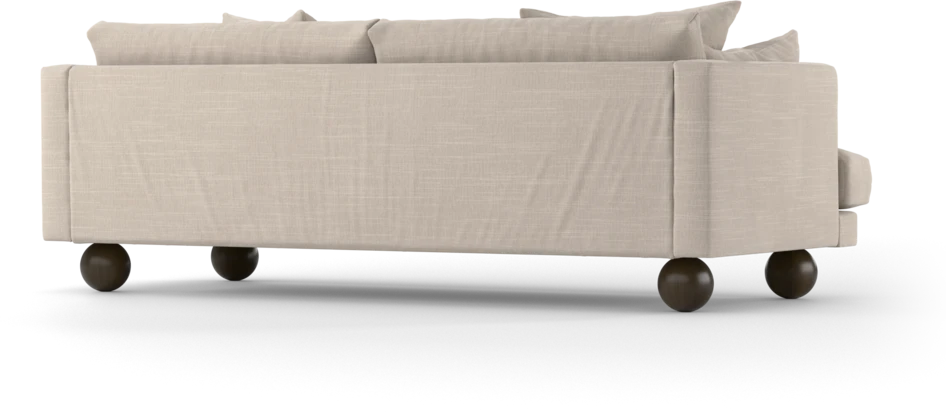 Harper - 3-sits soffa, hel dyna - Beige