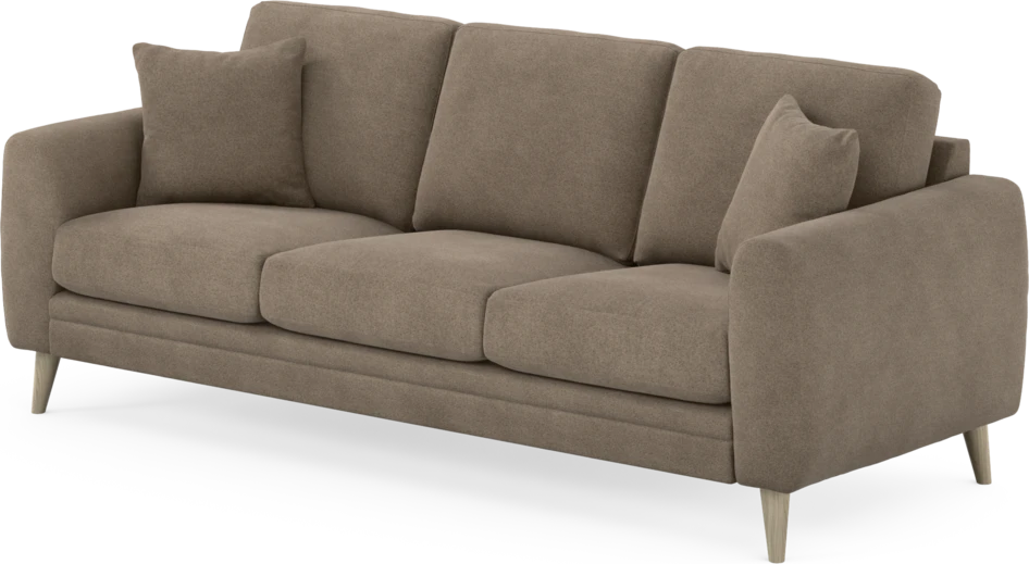 Eden - 3-sits soffa - Brun