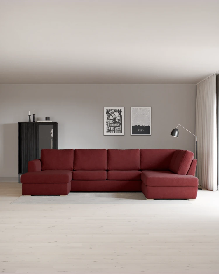 Friday - 3-sits soffa med schäslong vänster och divan höger - inspiration