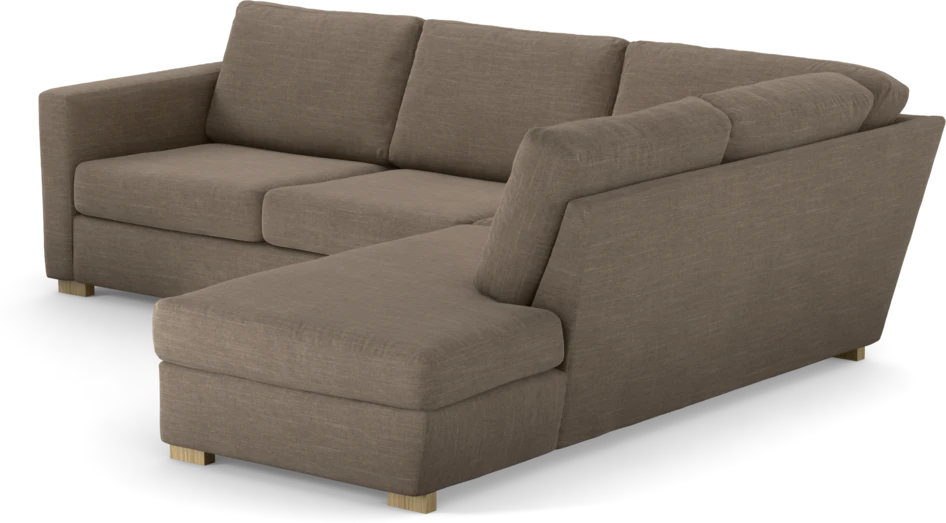 Friday - 2,5-sits soffa med divan höger - Brun