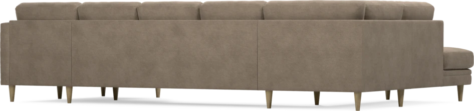 Eden - 3-sits soffa med divan vänster och schäslong höger - Brun