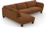 Madison - 3-sits soffa med divan vänster - Orange