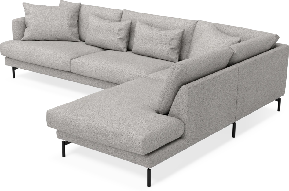 Harper - 3-sits soffa med divan höger - Vit