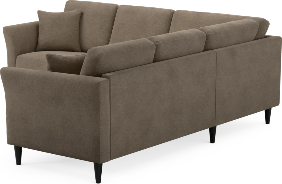 Eden - Hörnsoffa, 2+2-sits - Brun