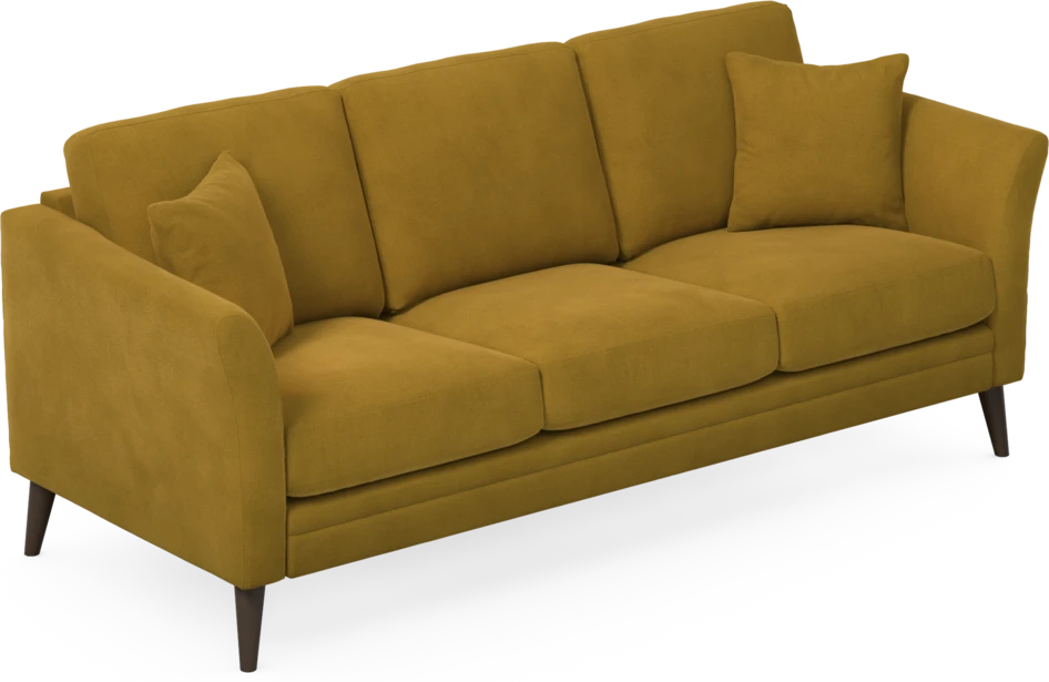 Eden - 3-sits soffa - Gul