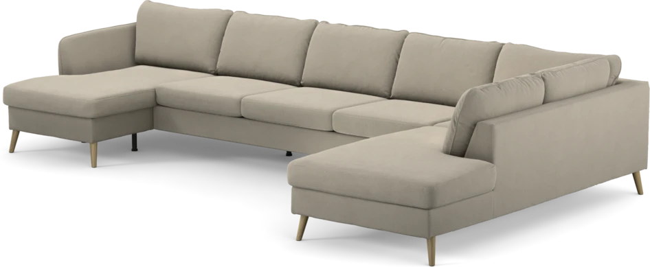 County - 4-sits soffa med schäslong vänster och divan höger - Grå