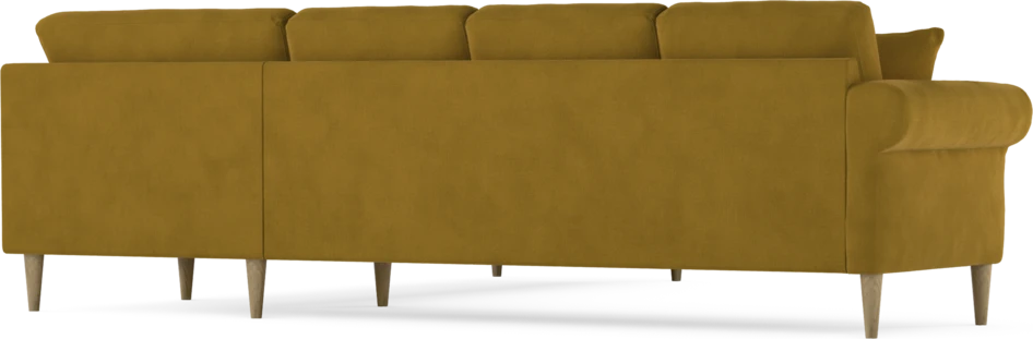Eden - Hörnsoffa, 3+3-sits - Gul