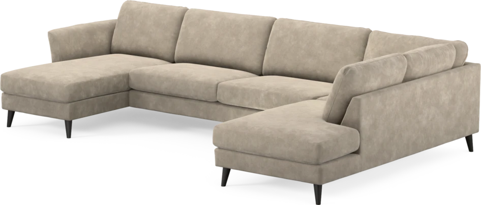 Bridge - 3-sits soffa med schäslong vänster och divan höger - Beige
