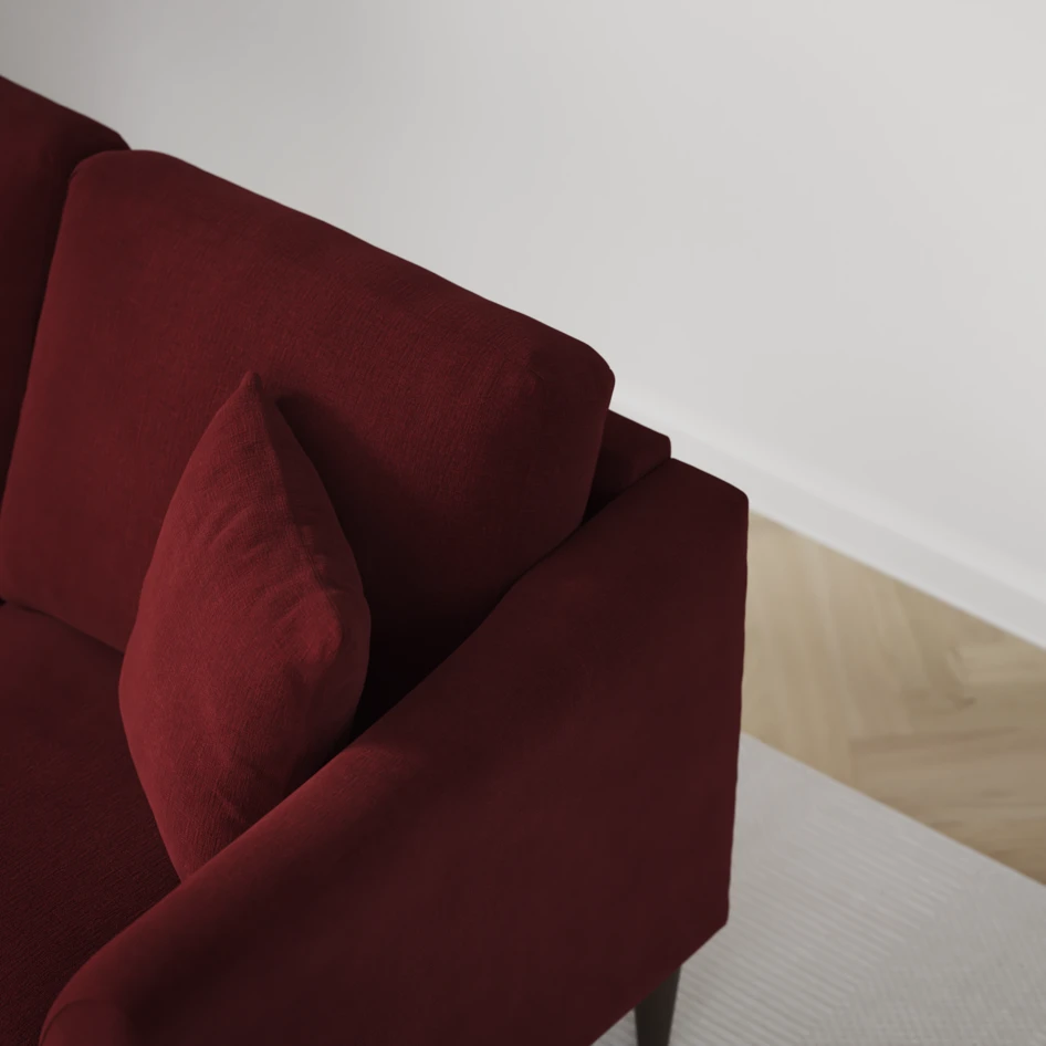 Eden - 3-sits soffa - Röd