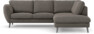 Madison - 2-sits soffa med divan höger - Brun