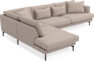 Harper - 3-sits soffa med divan vänster - Beige