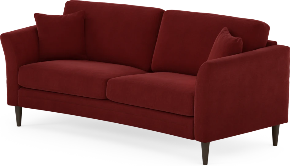 Eden - 2,5-sits soffa svängd - Röd
