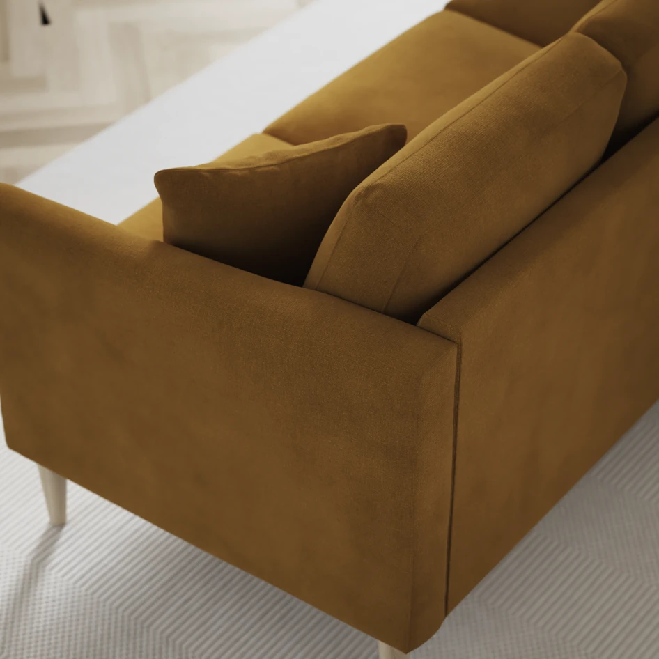 Eden - 3-sits soffa - Gul