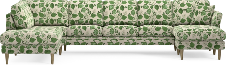 Eden - 3-sits soffa med divan vänster och schäslong höger - Flerfärgad