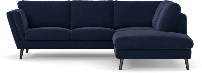 Madison - 2-sits soffa med divan höger - Blå