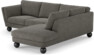 Madison - 2-sits soffa med divan höger - Grå