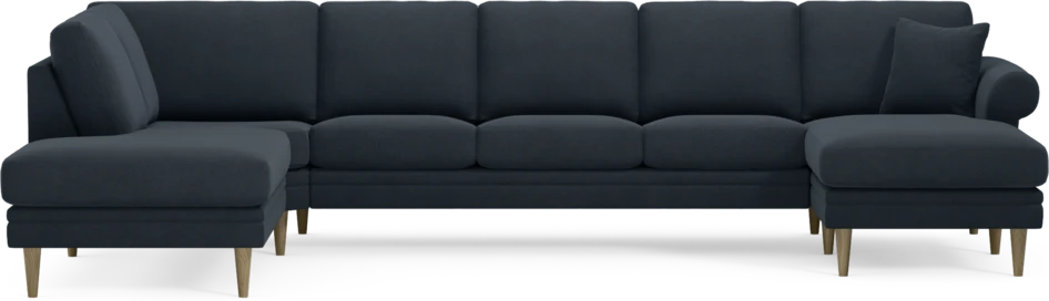 Eden - 3-sits soffa med divan vänster och schäslong höger - Blå