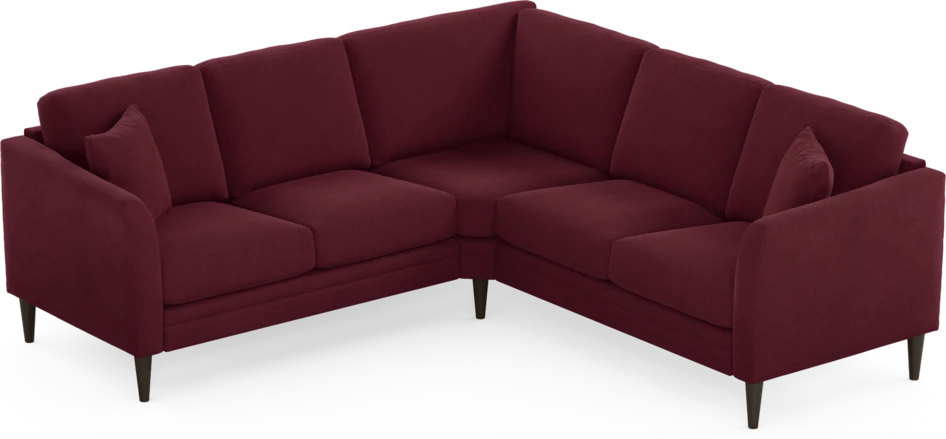 Eden - Hörnsoffa, 2+2-sits - Röd