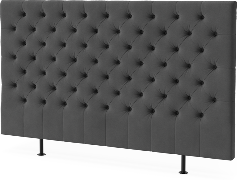 Cape pikerad - Sänggavel, 90-210 cm - Grå