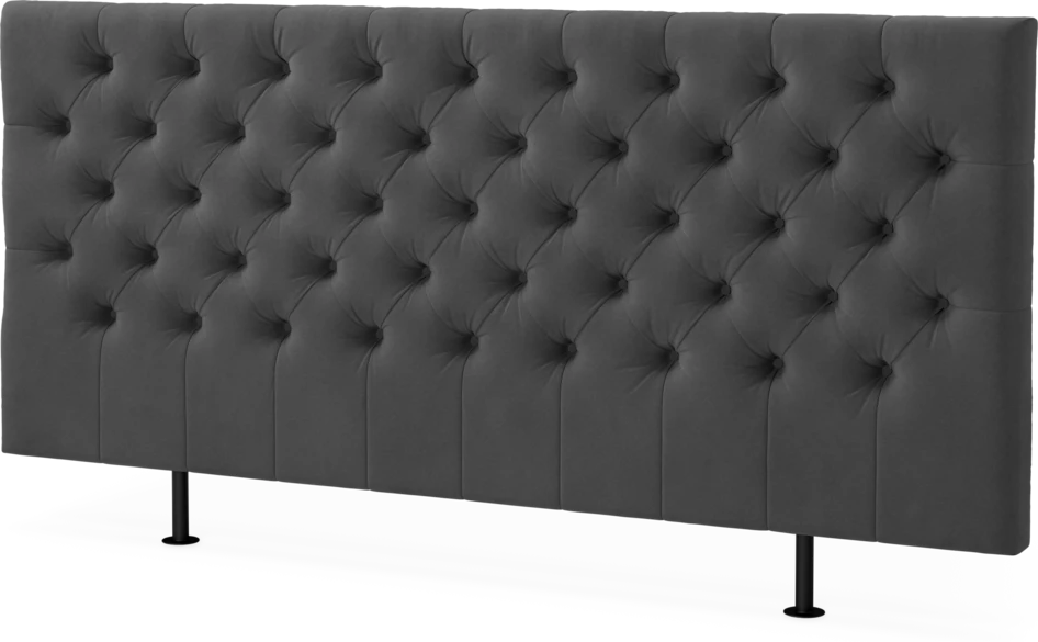 Cape pikerad - Sänggavel, 90-210 cm - Grå