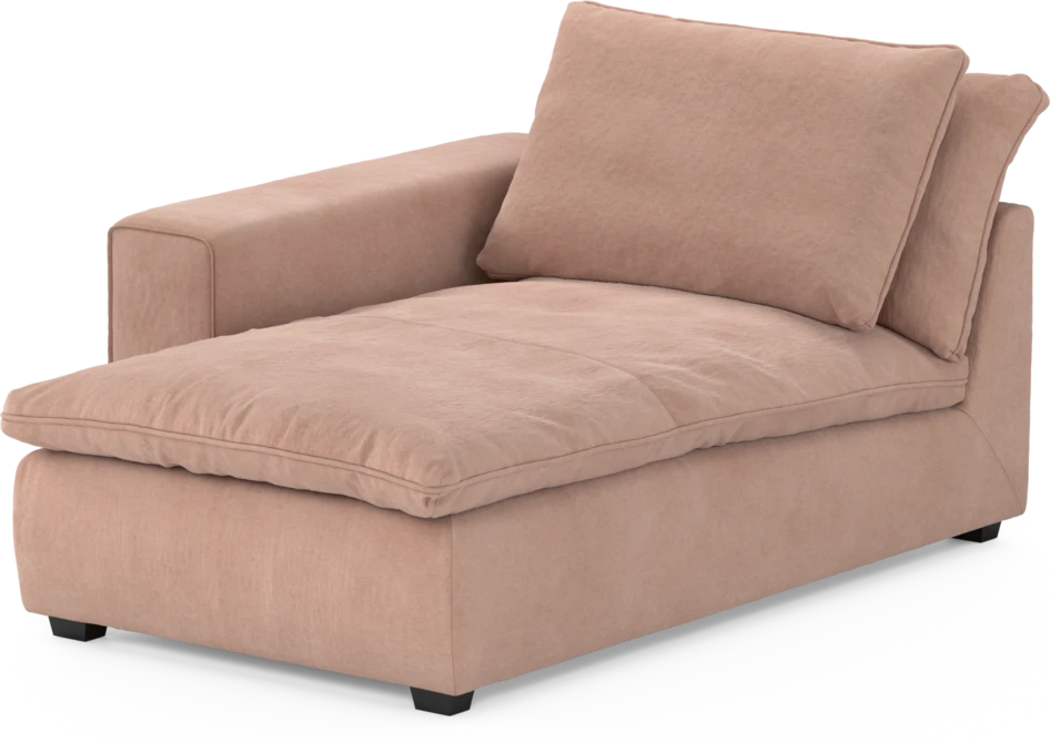 Bellora - Schäslong med armstöd vänster - Rosa