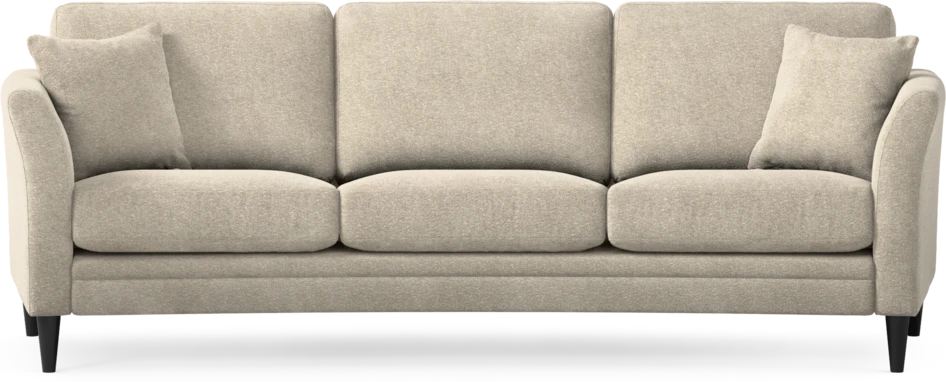 Eden - 3-sits soffa svängd - Beige
